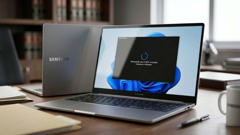Como formatar o notebook Samsung pelo Windows sem pen drive